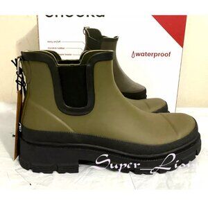 NEW Chooka Women's Storm Memory Foam Chelsea Rain Boots